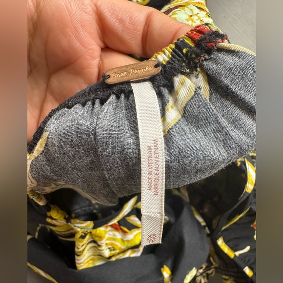 Free People Jodie Floral Tunic Dress Black print - Picture 5 of 10